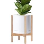 Modern White Ceramic Planter