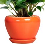 Ocean Blue Ceramic Planter