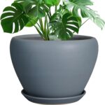 Ocean Blue Ceramic Planter