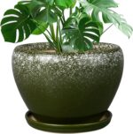 Ocean Blue Ceramic Planter