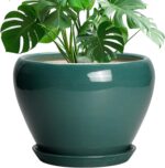 Ocean Blue Ceramic Planter