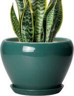 Ocean Blue Ceramic Planter