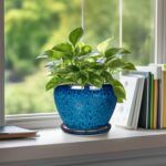 Ocean Blue Ceramic Planter