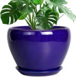Ocean Blue Ceramic Planter