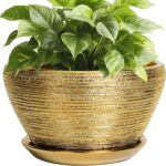 Ocean Blue Ceramic Planter
