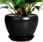 Ocean Blue Ceramic Planter