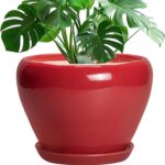 Ocean Blue Ceramic Planter