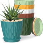 Wavy Design Plastic Planters