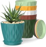 Wavy Design Plastic Planters