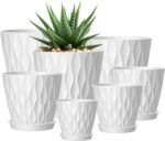 Wavy Design Plastic Planters
