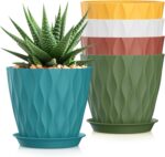 Wavy Design Plastic Planters