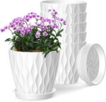 Wavy Design Plastic Planters