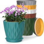 Wavy Design Plastic Planters