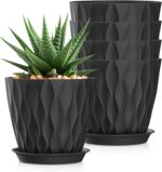 Wavy Design Plastic Planters