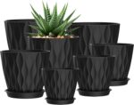 Wavy Design Plastic Planters