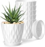 Wavy Design Plastic Planters