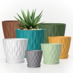 Wavy Design Plastic Planters