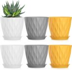 Wavy Design Plastic Planters