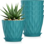 Wavy Design Plastic Planters