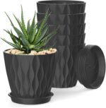Wavy Design Plastic Planters