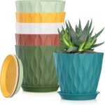 Wavy Design Plastic Planters