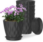 Wavy Design Plastic Planters