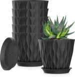 Wavy Design Plastic Planters