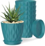 Wavy Design Plastic Planters