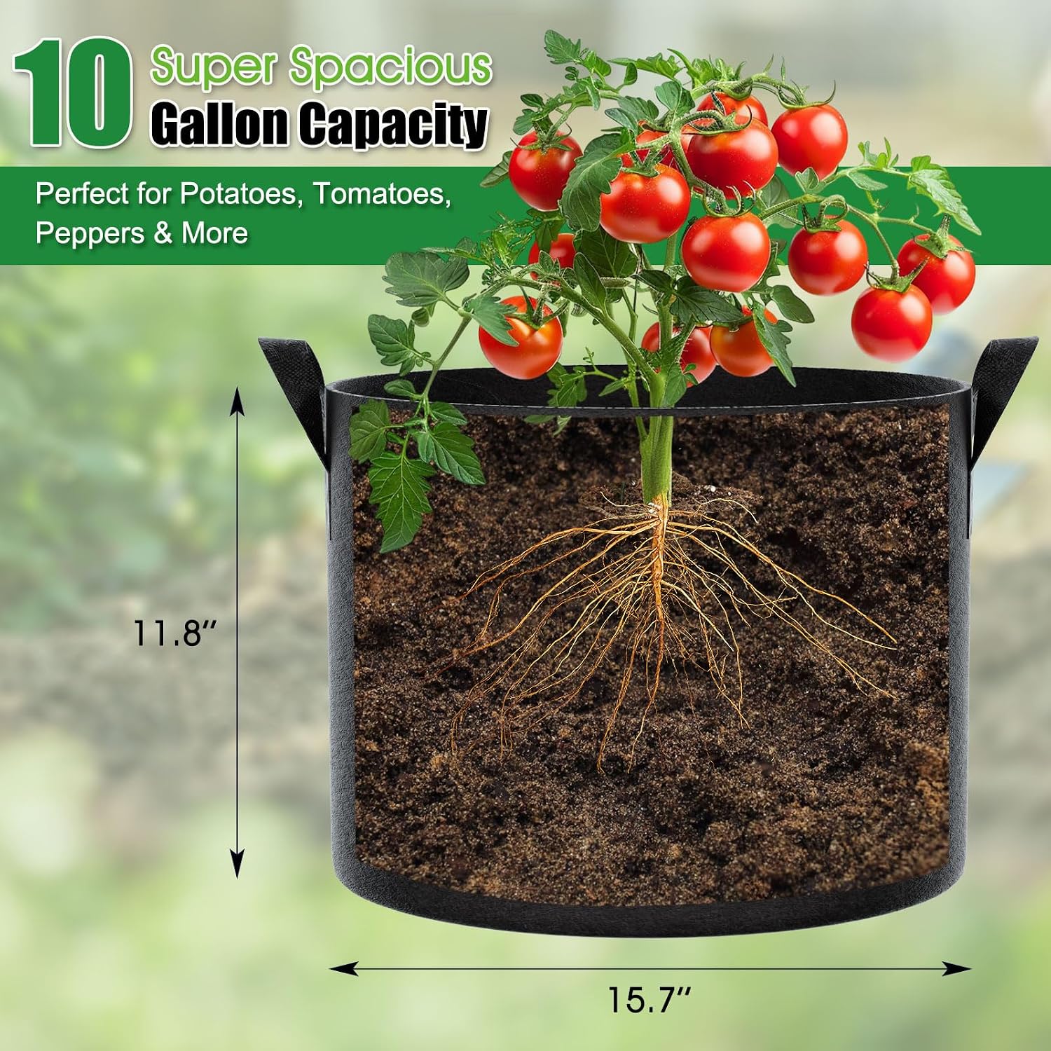 Feed Garden 10 Gallon Fabric Grow Bags