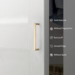 Modern Brushed Gold Cabinet Handles
