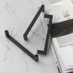 Sleek Matte Black Cabinet Handles