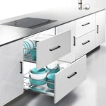 Sleek Matte Black Cabinet Handles