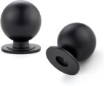 Brushed Gold Round Cabinet Knobs