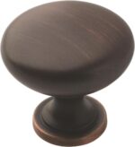 Brushed Nickel Round Cabinet Knobs