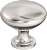 Brushed Nickel Round Cabinet Knobs