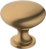 Brushed Nickel Round Cabinet Knobs