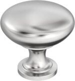 Brushed Nickel Round Cabinet Knobs