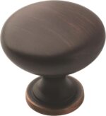 Brushed Nickel Round Cabinet Knobs