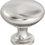 Brushed Nickel Round Cabinet Knobs