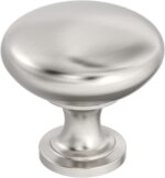 Brushed Nickel Round Cabinet Knobs