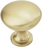 Brushed Nickel Round Cabinet Knobs