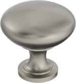Brushed Nickel Round Cabinet Knobs