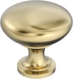 Brushed Nickel Round Cabinet Knobs