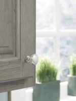 Brushed Nickel Round Cabinet Knobs