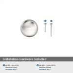 Brushed Nickel Round Cabinet Knobs