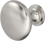 Brushed Nickel Round Cabinet Knobs