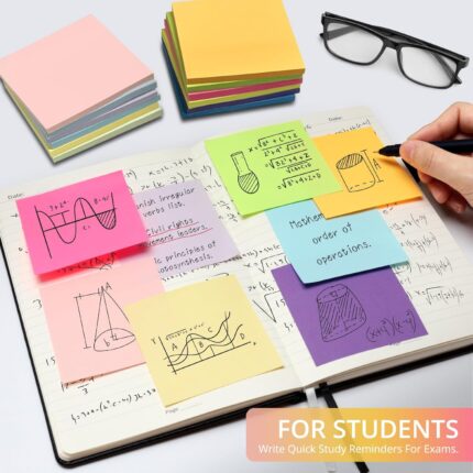 Vibrant 3×3 Sticky Notes Bulk Pack – 36 Pads, 12 Assorted Colors — image 2