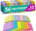 Vibrant 3×3 Sticky Notes Bulk Pack – 36 Pads, 12 Assorted Colors