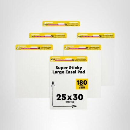 Super Sticky Easel Pad — 25×30 Inch Self-Stick Sheets