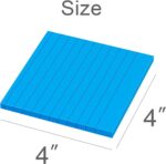 Large Lined Sticky Notes – 4×4 Inch Bright Assorted Colors — image 3